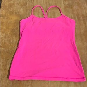 Lululemon neon pink tank top
